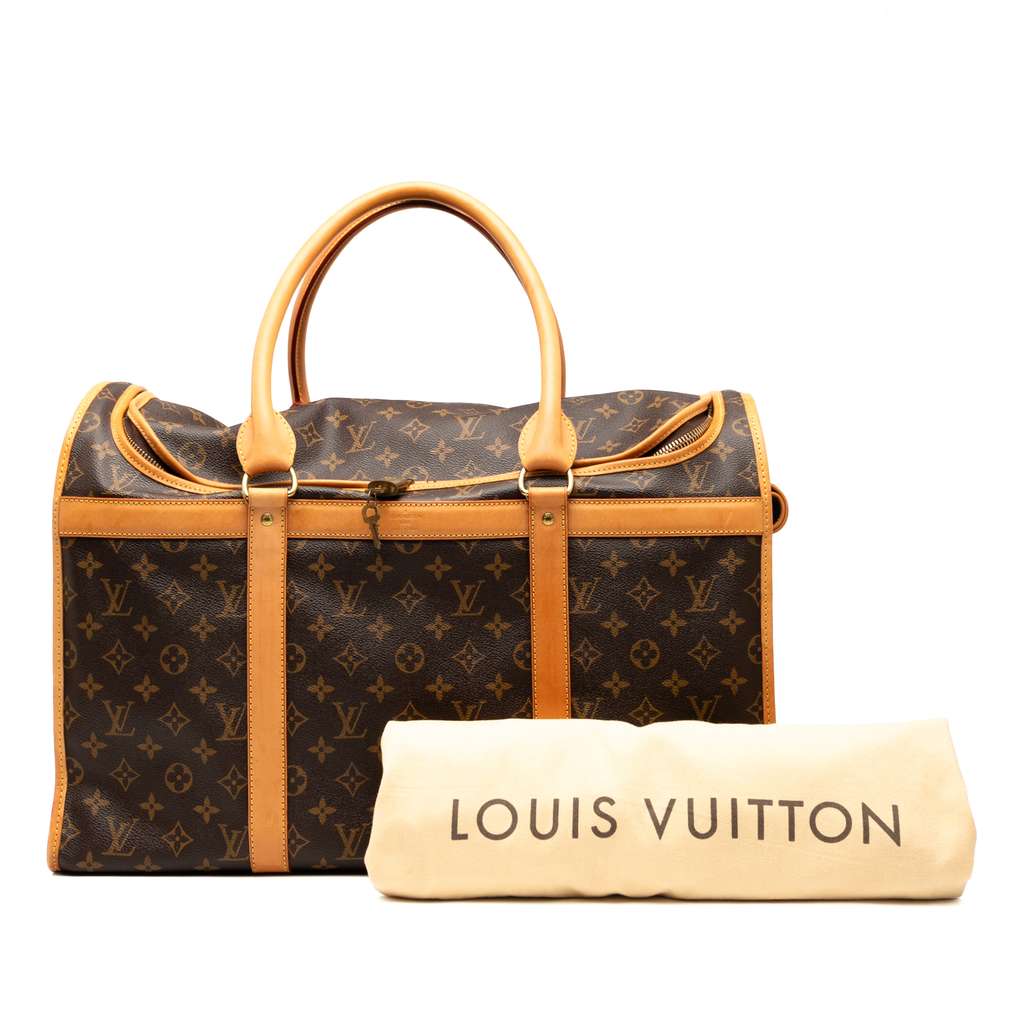 Louis Vuitton Monogram Sac Chien Pet Carrier 50 - Image 11