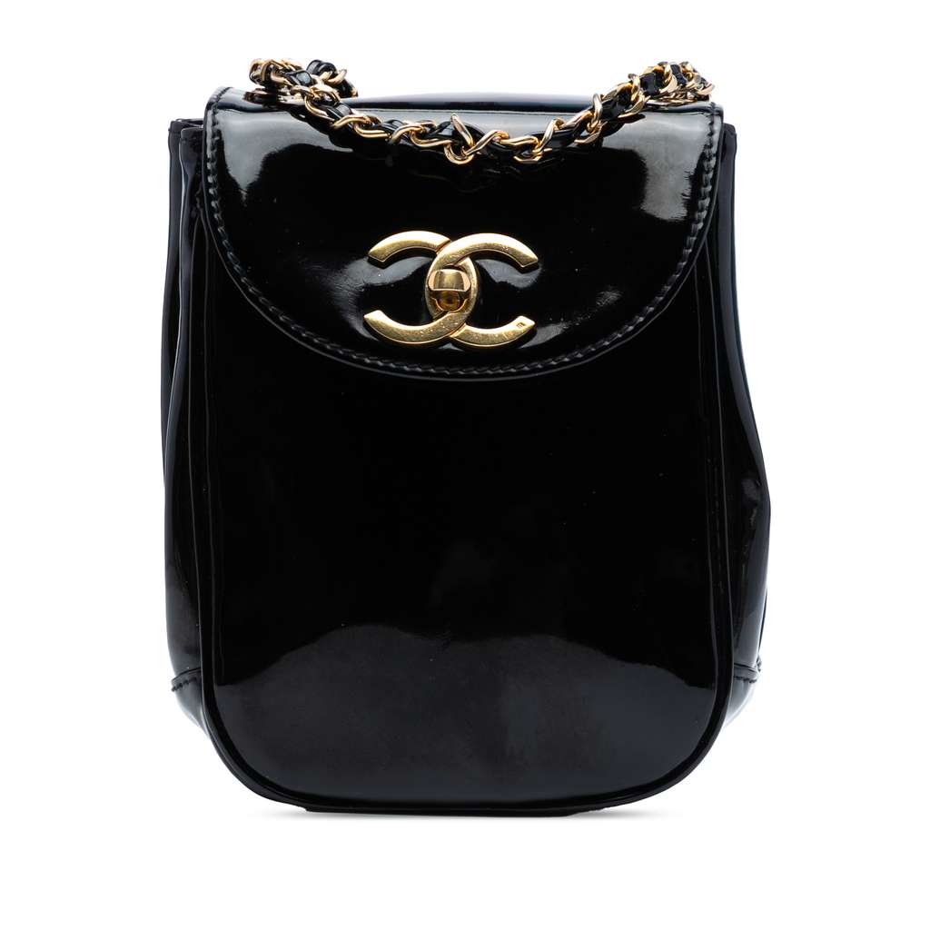 Chanel CC Patent Flap Crossbody