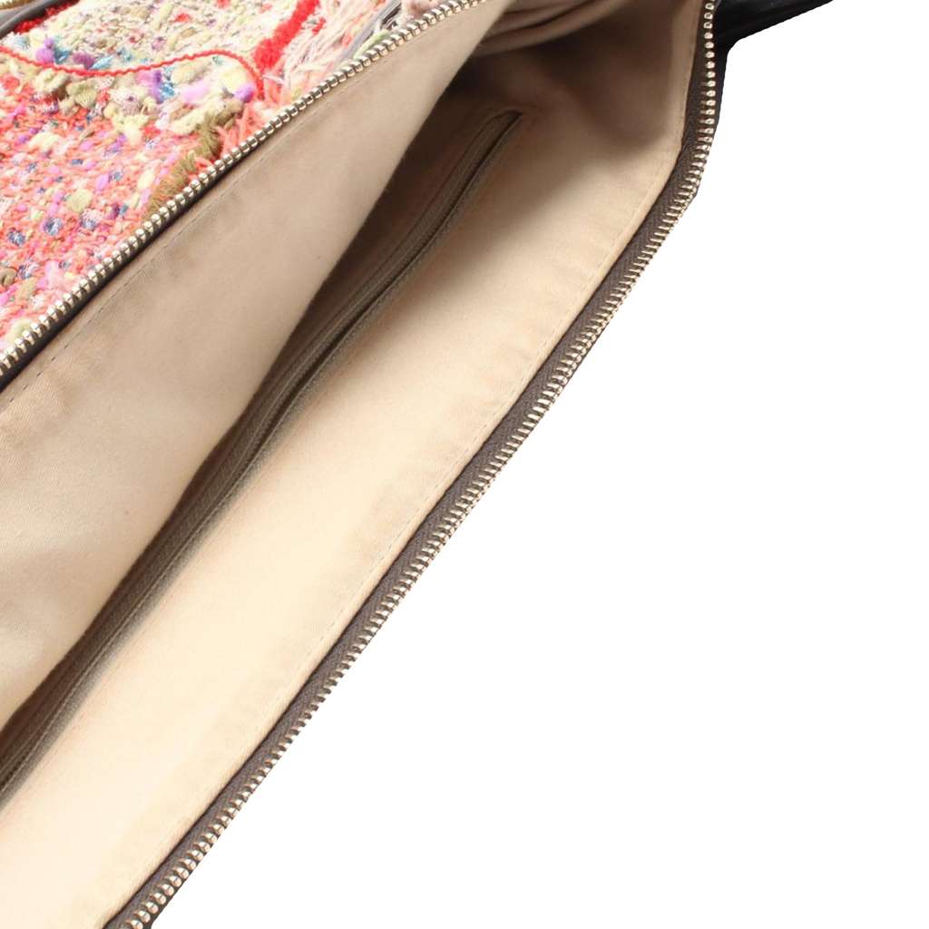 Chanel Large Tweed and Lambskin Girl Bag - Detail 1