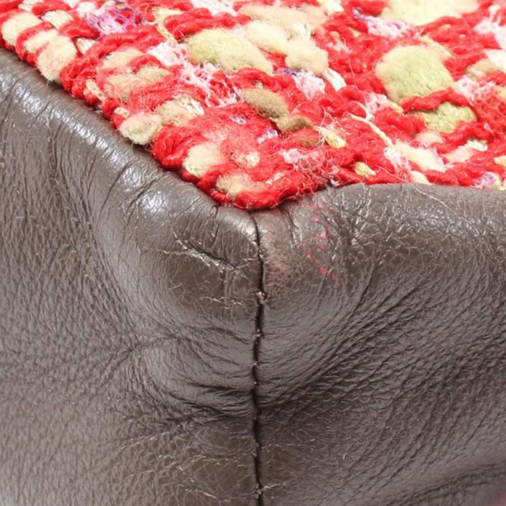 Chanel Large Tweed and Lambskin Girl Bag - Detail 2