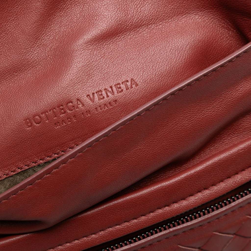 Bottega Veneta Mini Nappa Intrecciato Expandable Chain Flap Crossbody - Side view