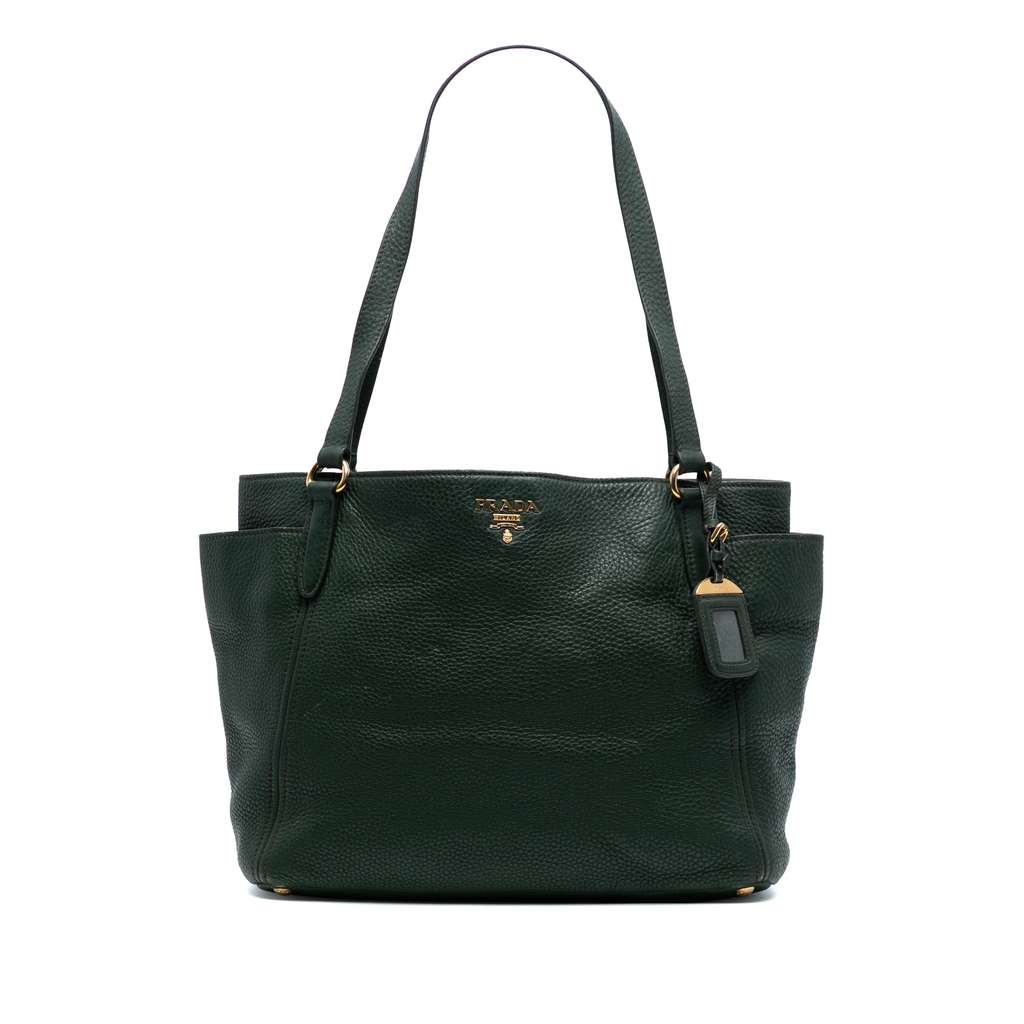 Prada Vitello Daino Double Pocket Tote