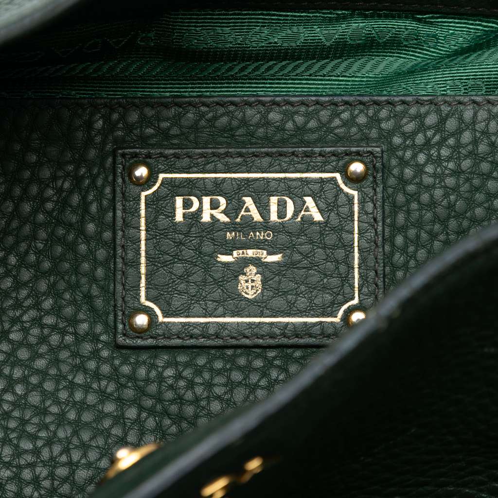 Prada Vitello Daino Double Pocket Tote - Side view