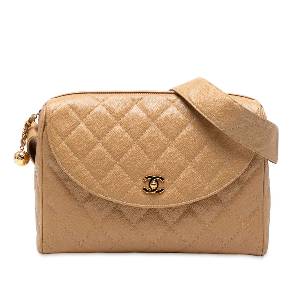 Chanel CC Quilted Caviar Camera Bag