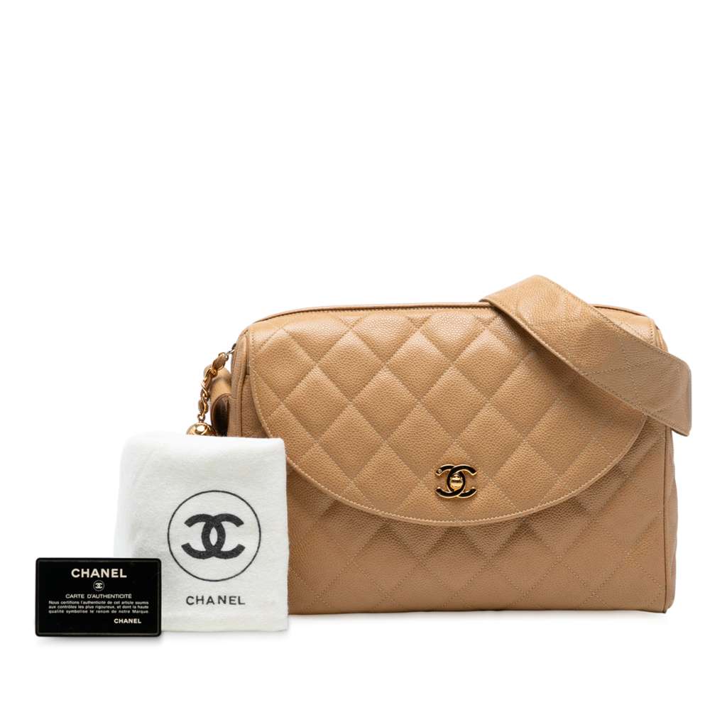 Chanel CC Quilted Caviar Camera Bag - Image 10