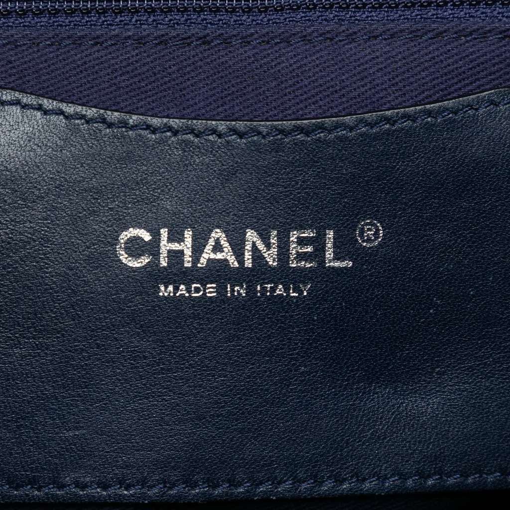 Chanel Large Quilted Iridescent Calfskin Shiva Flap - Side view