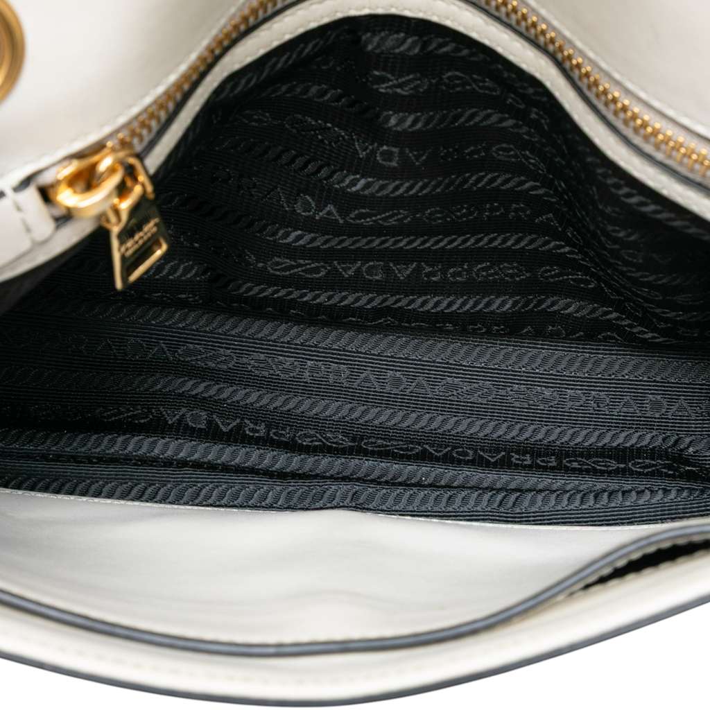 Prada Saffiano Pattina Chain Crossbody - 4