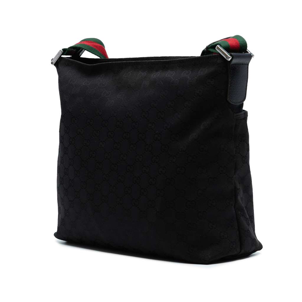 Gucci GG Canvas Web Crossbody - Back view