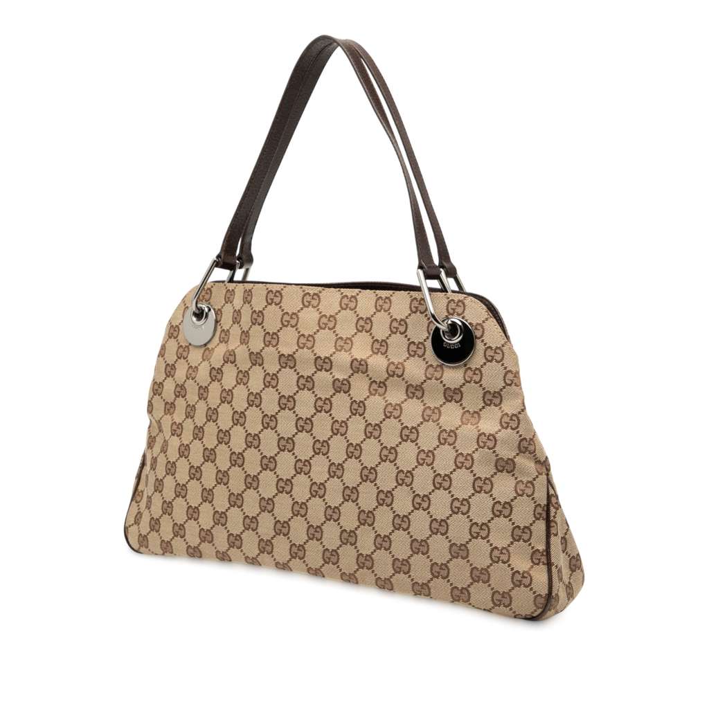 Gucci GG Canvas Eclipse Shoulder Bag - Back view