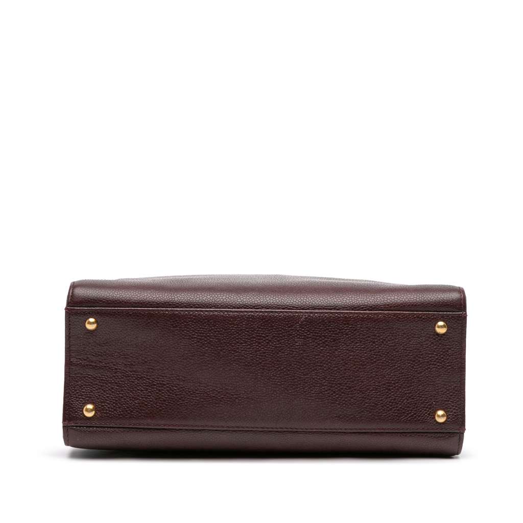 Chanel CC Caviar Chain Turn Lock Tote - Image 6