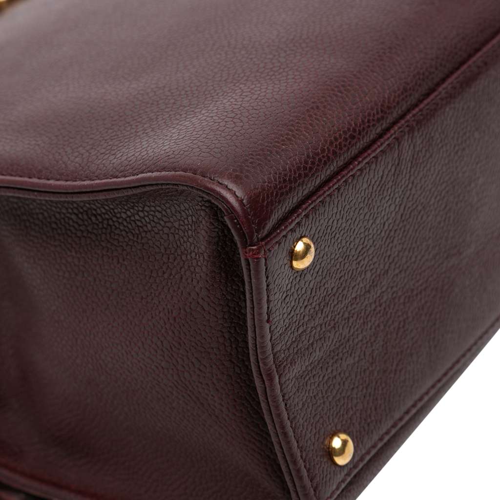 Chanel CC Caviar Chain Turn Lock Tote - Detail 2