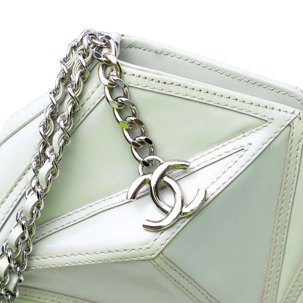 Chanel Pearlescent Lambskin Midnight Swim Wristlet Clutch - Side view