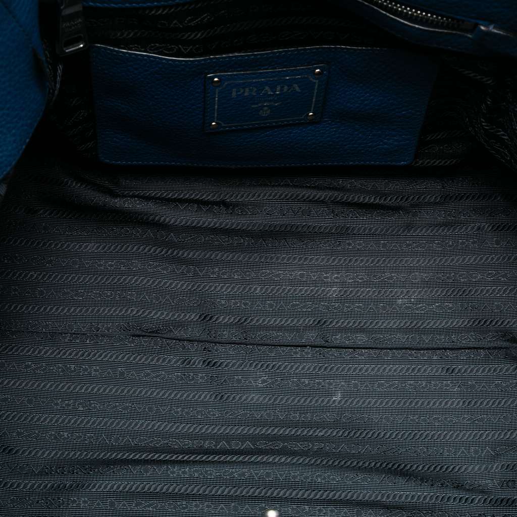 Prada Vitello Daino Front Pocket Open Convertible Tote - 4