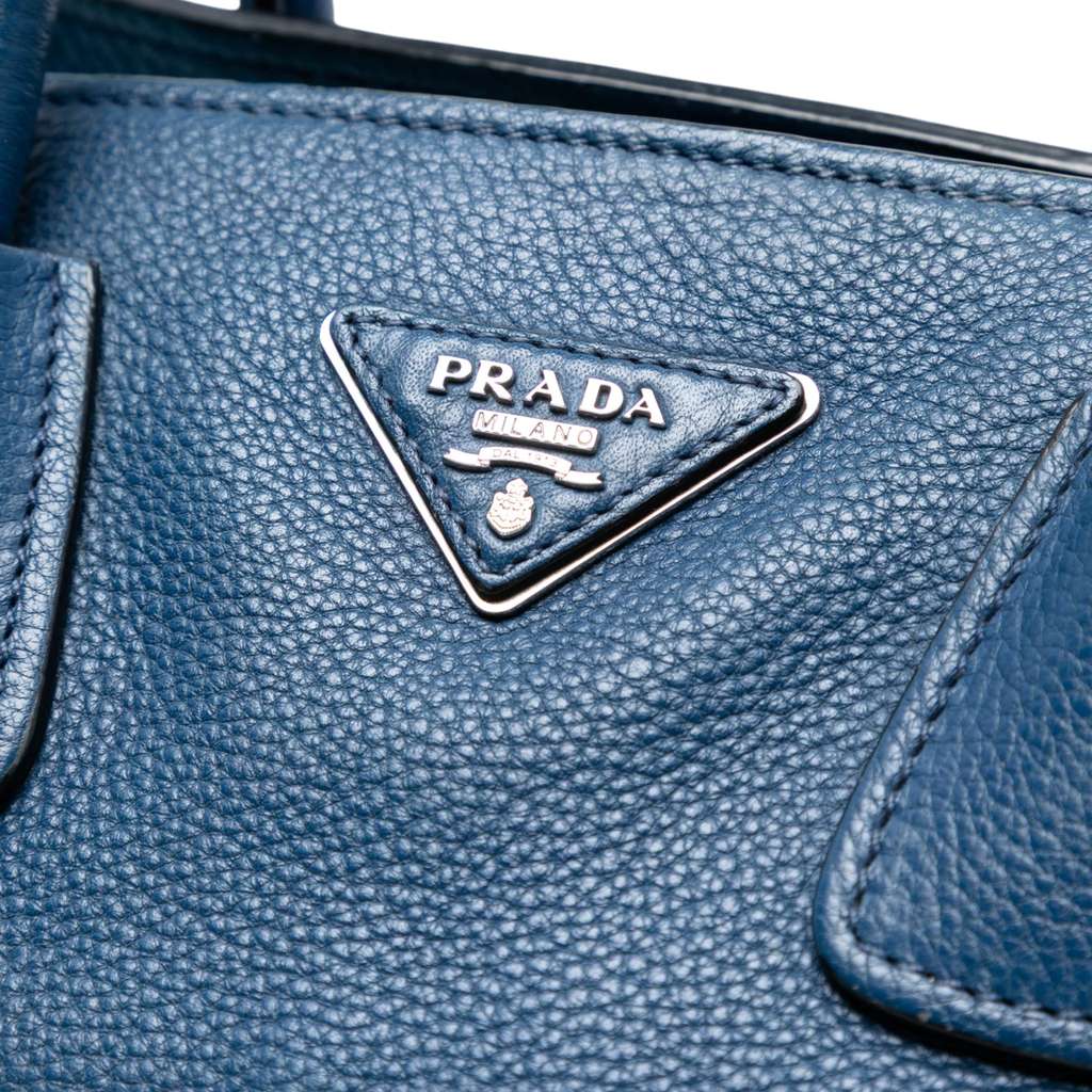 Prada Vitello Daino Front Pocket Open Convertible Tote - Side view