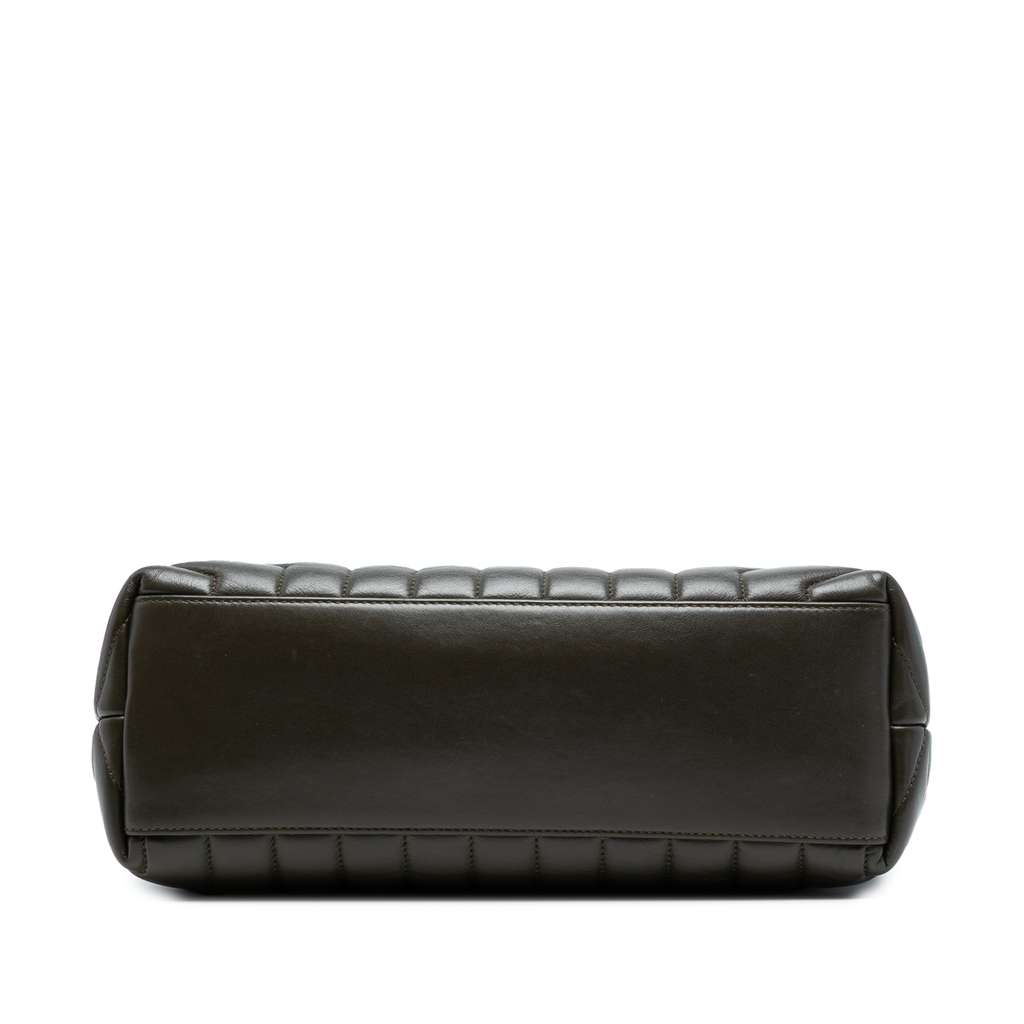 Saint Laurent Medium Matelasse Leather Monogram LouLou Chain Bag - Image 6