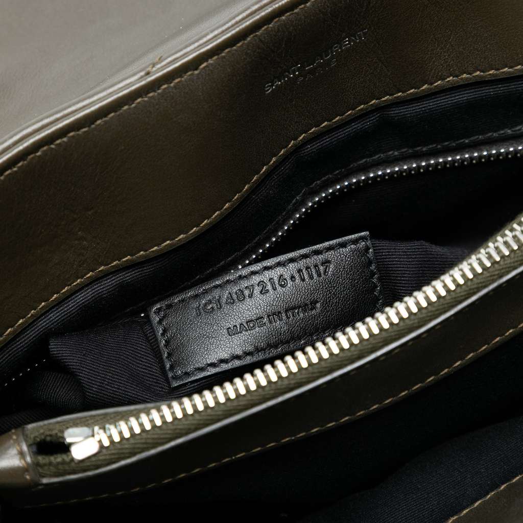 Saint Laurent Medium Matelasse Leather Monogram LouLou Chain Bag - Detail 1