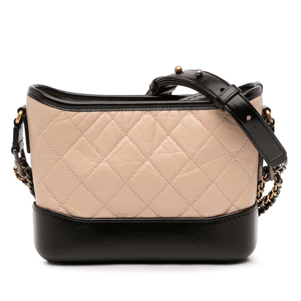 Chanel Small Quilted Aged Calfskin Gabrielle Hobo