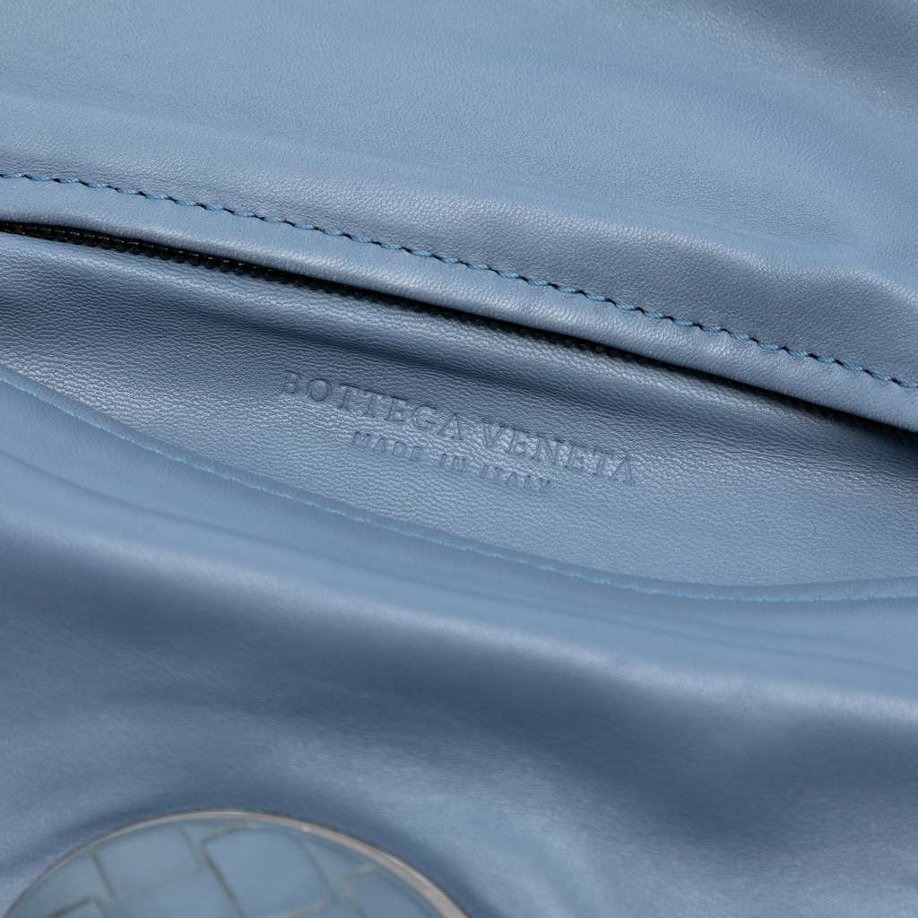 Bottega Veneta Nappa Intrecciato Turn Lock Clutch - Side view