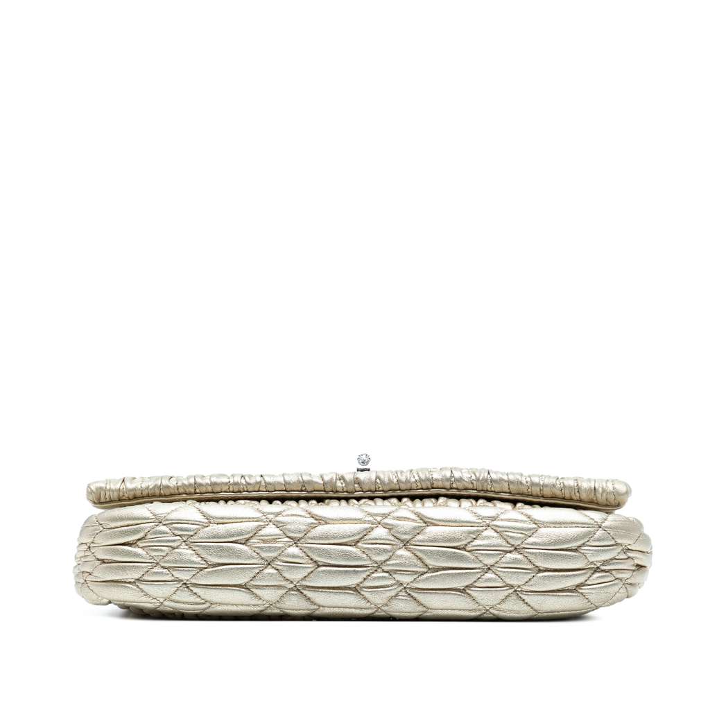 Miu Miu Matelasse Nappa Crystal Chain Satchel - Image 6
