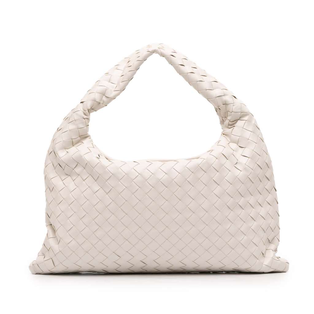 Bottega Veneta Small Calfskin Intrecciato Hop Hobo