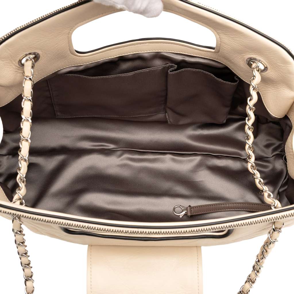 Chanel Quilted Lambskin East West Mademoiselle Accordion Flap - 4