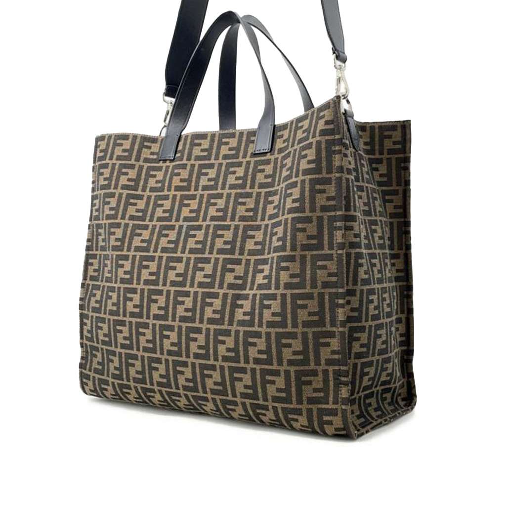 Fendi FRGMT Pokemon Zucca Canvas Shopper Tote - Back view