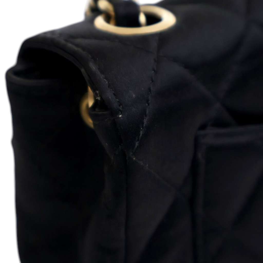 Chanel Extra Mini Rectangular Classic Satin Single Flap - Image 11