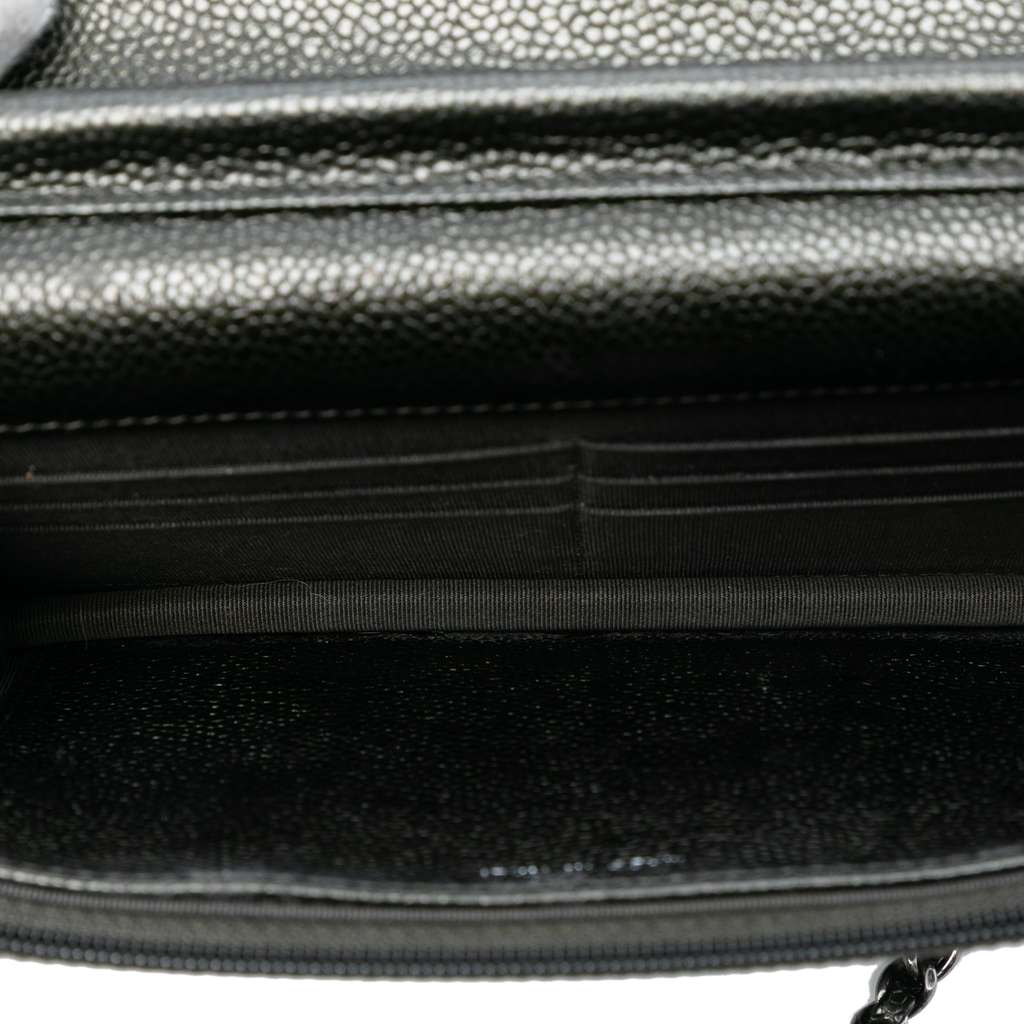 Chanel CC Quilted Caviar Wallet on Chain - 4