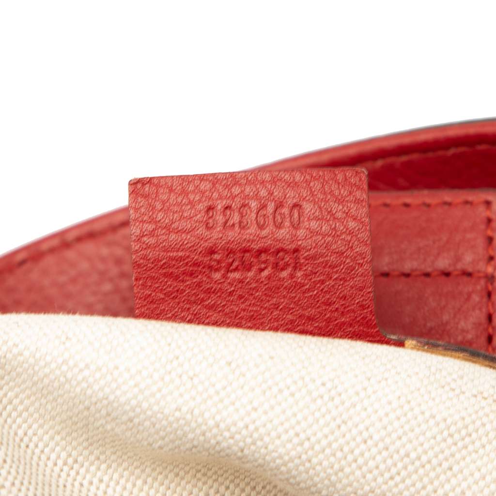 Gucci Medium Calfskin Bamboo Shopper Satchel - Detail 1