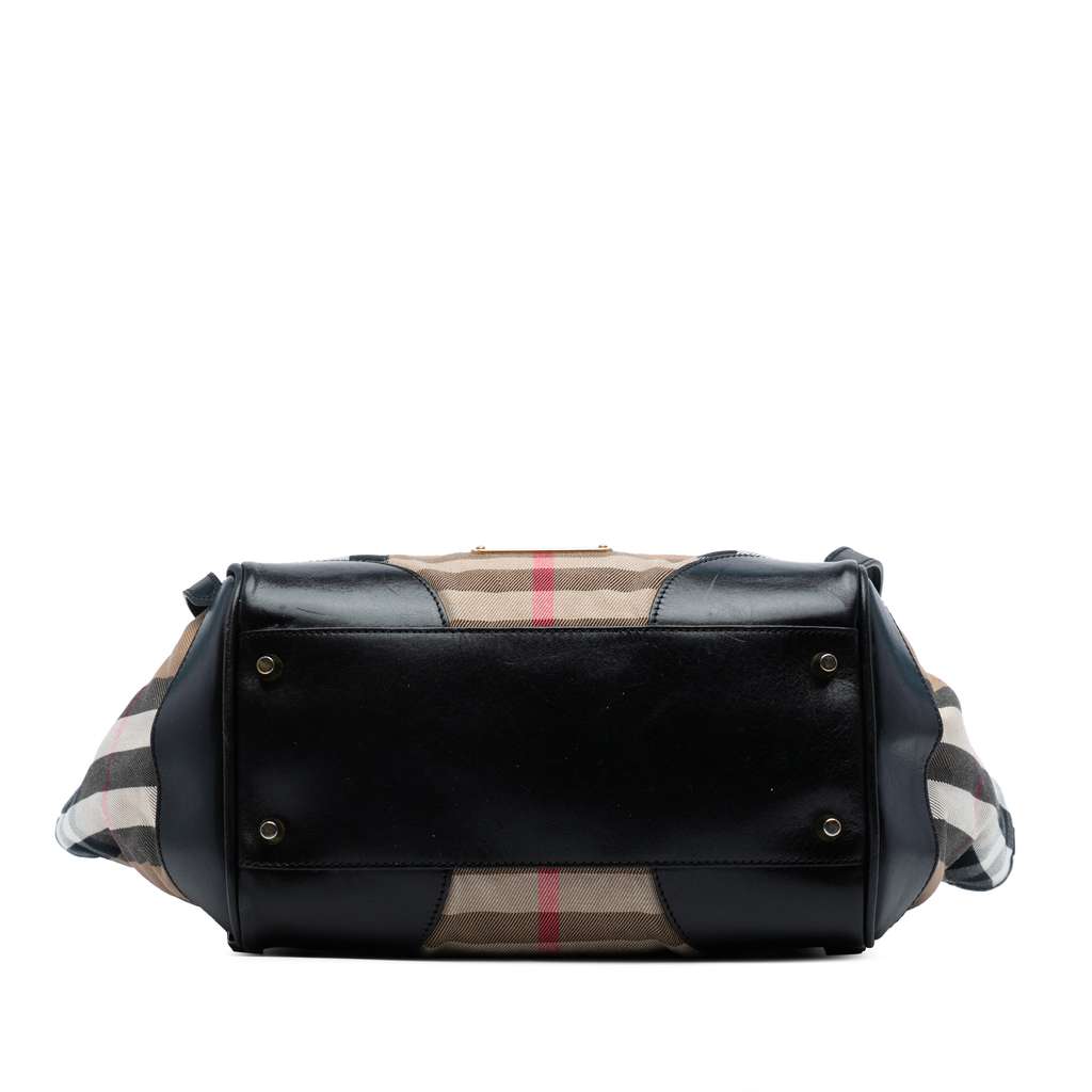 Burberry Small House Check Canvas Canterbury Tote - Image 6