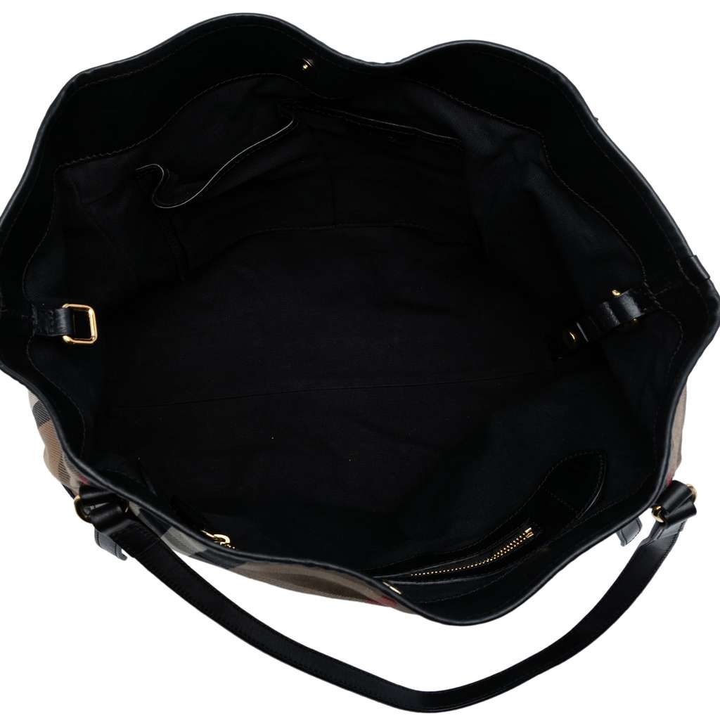 Burberry Small House Check Canvas Canterbury Tote - 4