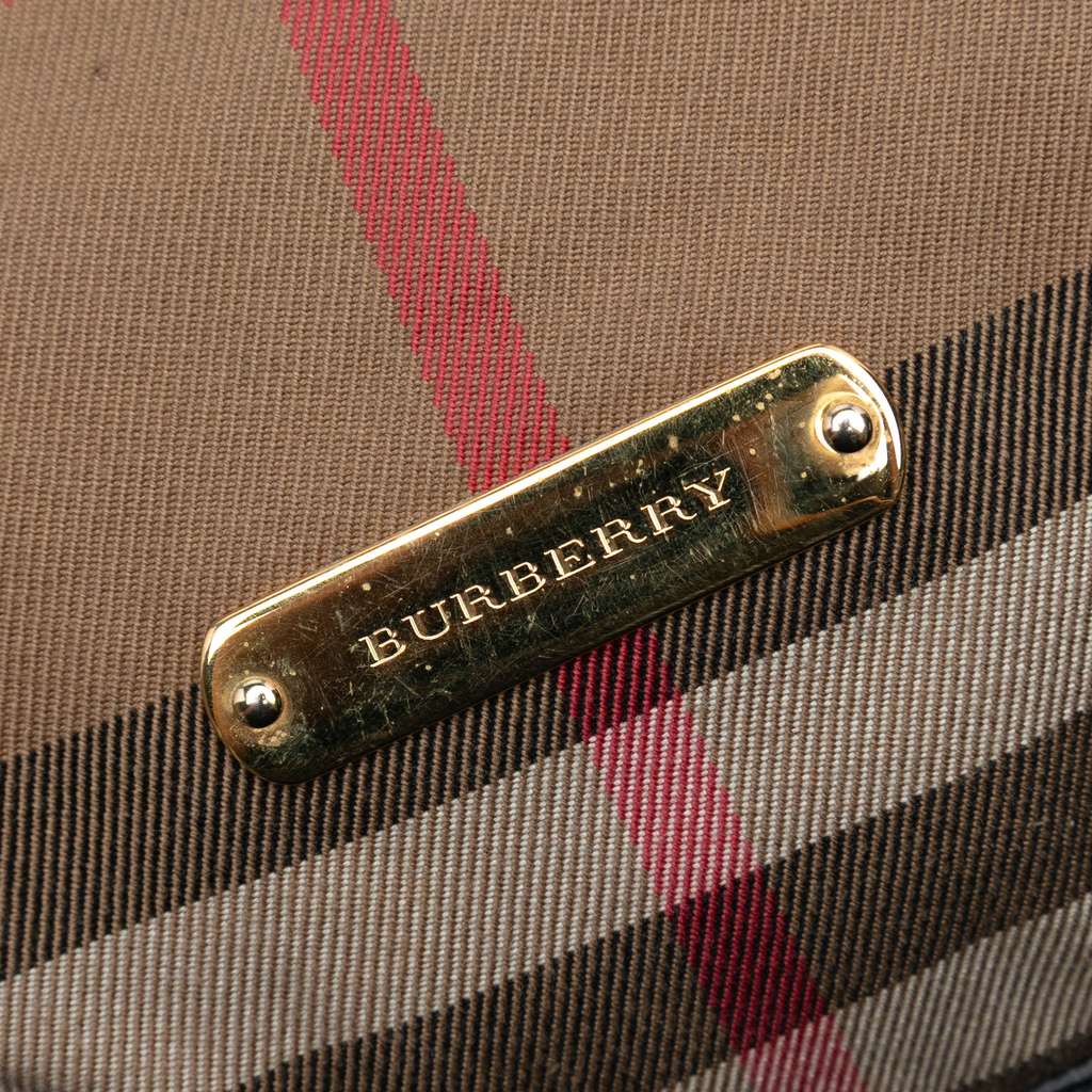 Burberry Small House Check Canvas Canterbury Tote - Side view