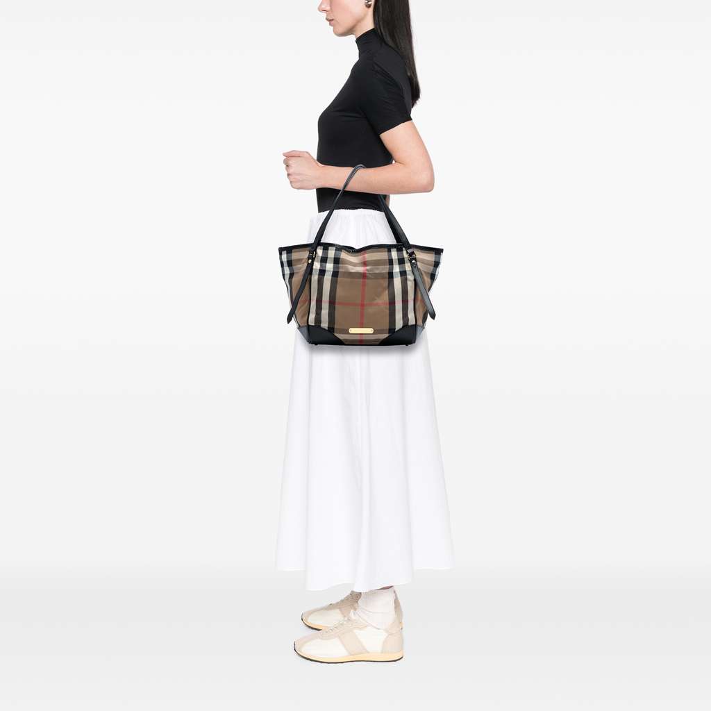 Burberry Small House Check Canvas Canterbury Tote - Detail 2