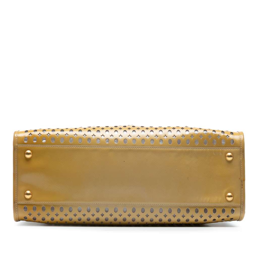Prada Saffiano Vernice Fori Perforated Tote - Image 6