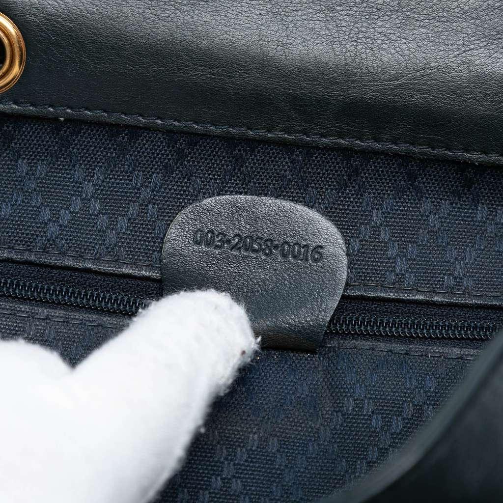 Gucci Calfskin Bamboo Drawstring Backpack - Detail 1