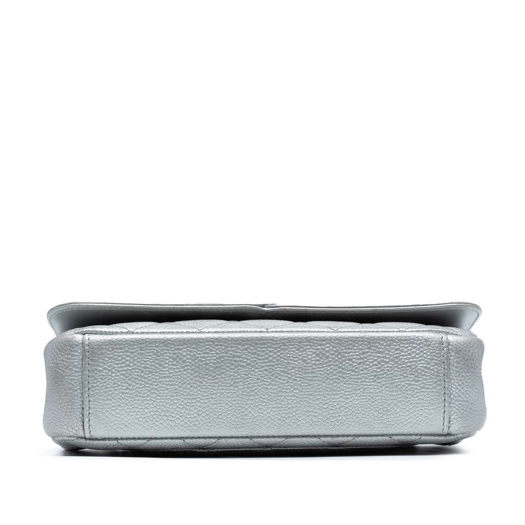 Chanel Small Quilted Metallic Caviar CC Filigree Flap - Image 6
