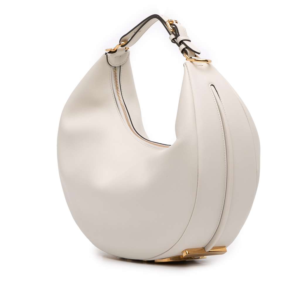 Fendi Medium Leather Fendigraphy Hobo - Back view