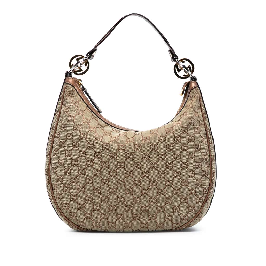 Gucci Medium GG Canvas Twins Hobo