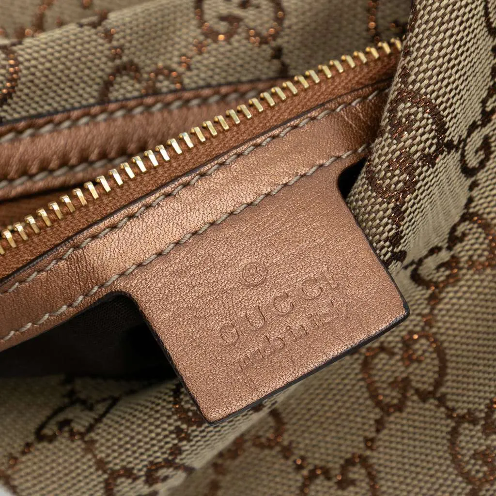 Gucci Medium GG Canvas Twins Hobo Brown Canvas Good - Box View