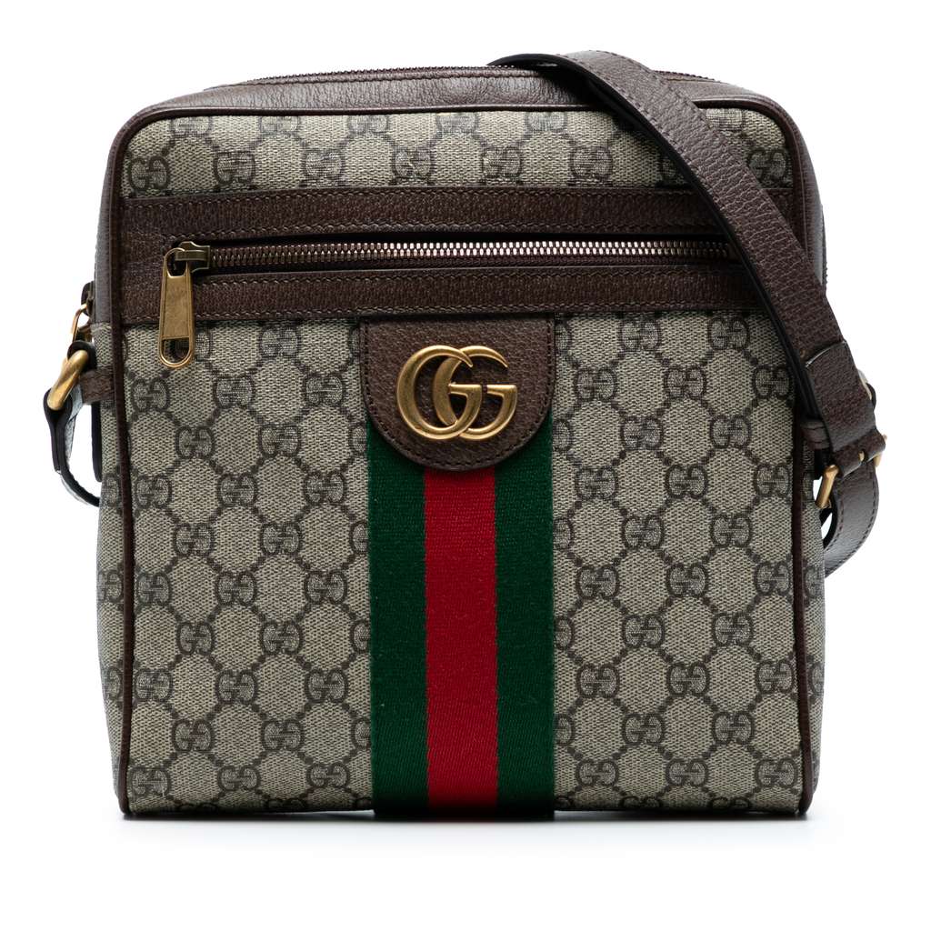 Gucci Small GG Supreme Web Ophidia Messenger Bag