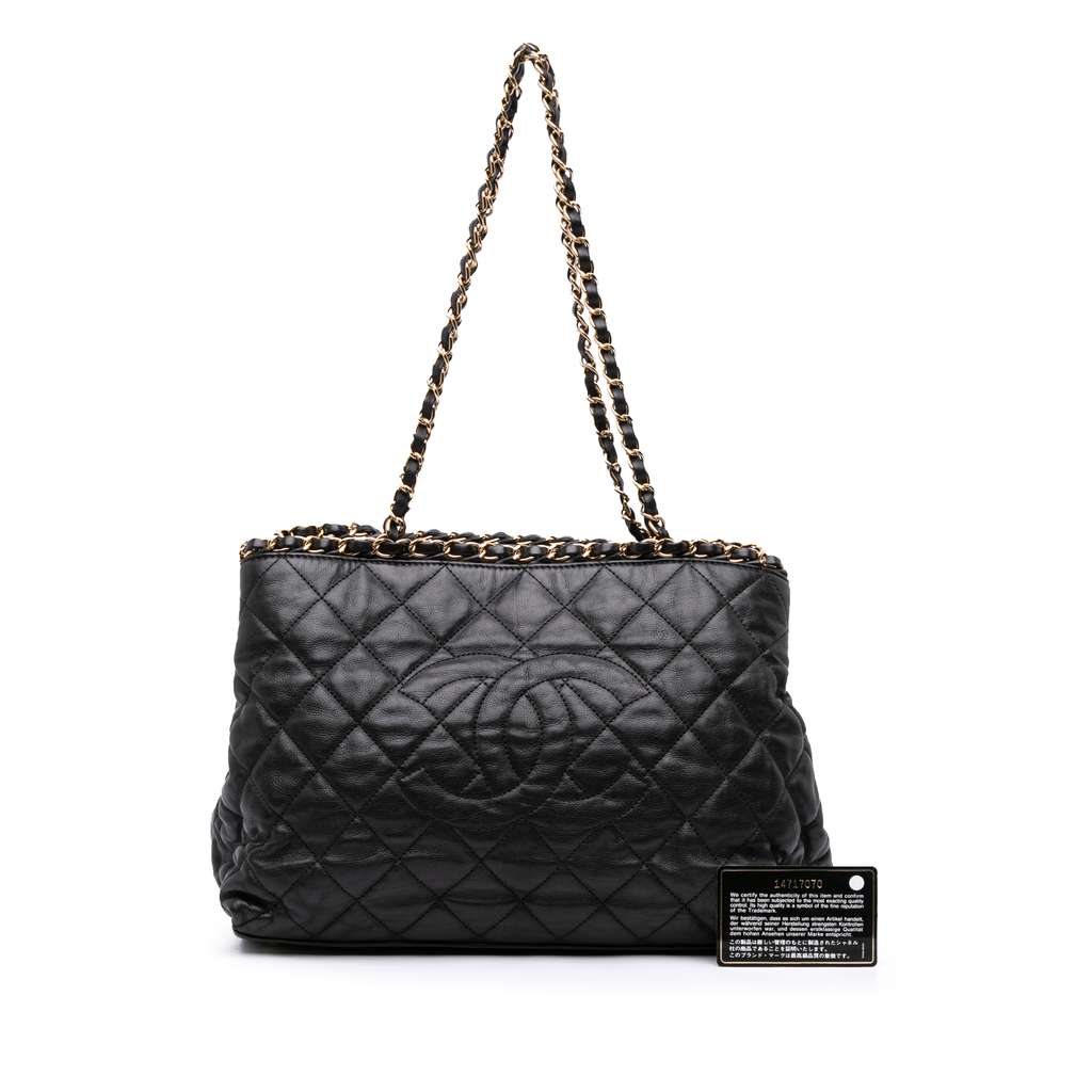 Chanel Small Quilted Calfskin Chain Me Tote - Image 13
