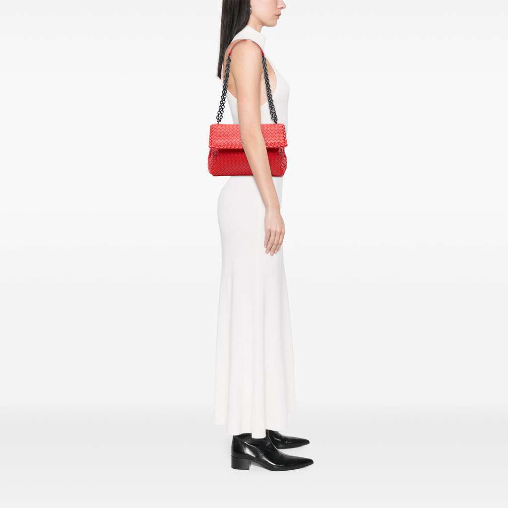 Bottega Veneta Medium Nappa Intrecciato Olimpia Shoulder Bag - Detail 1