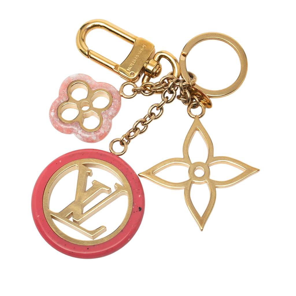 Louis Vuitton Gold Plated Colorline Bag Charm and Key Holder