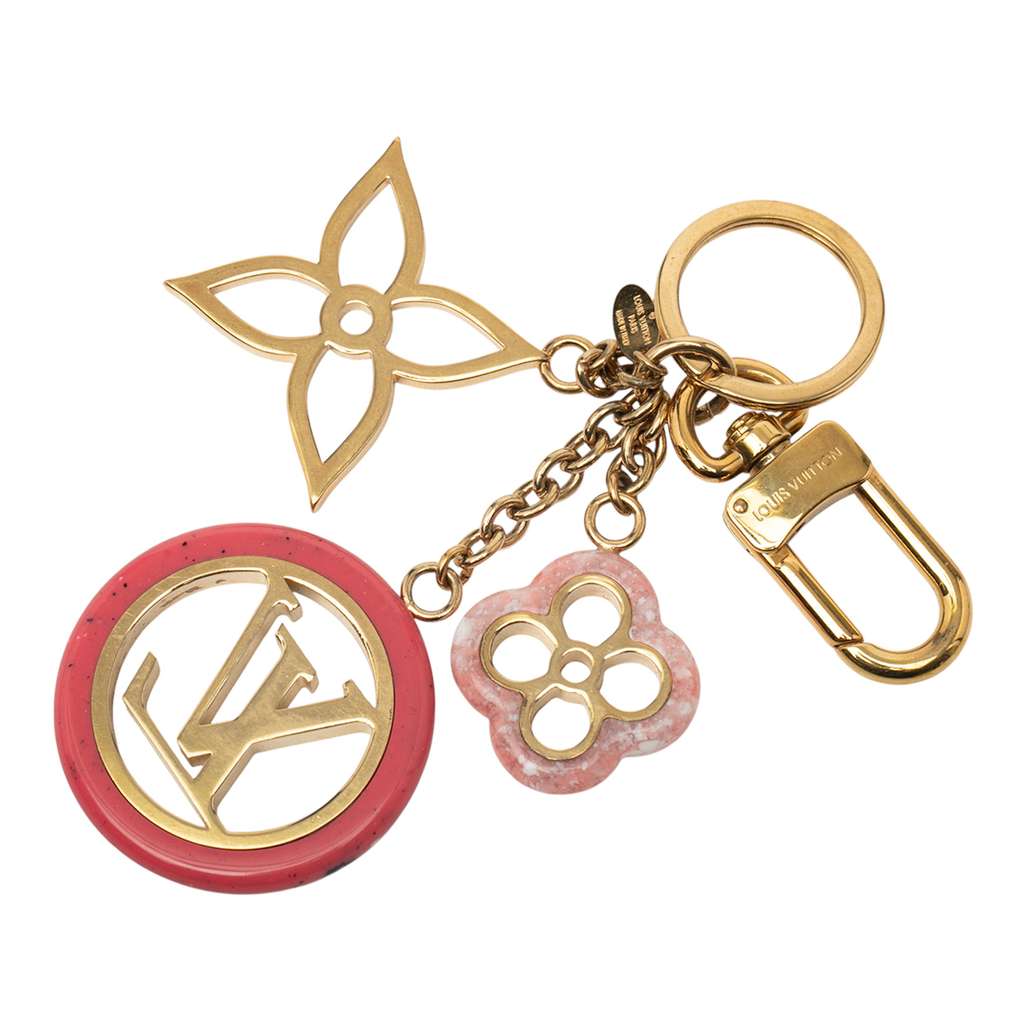 Louis Vuitton Gold Plated Colorline Bag Charm and Key Holder - Back view