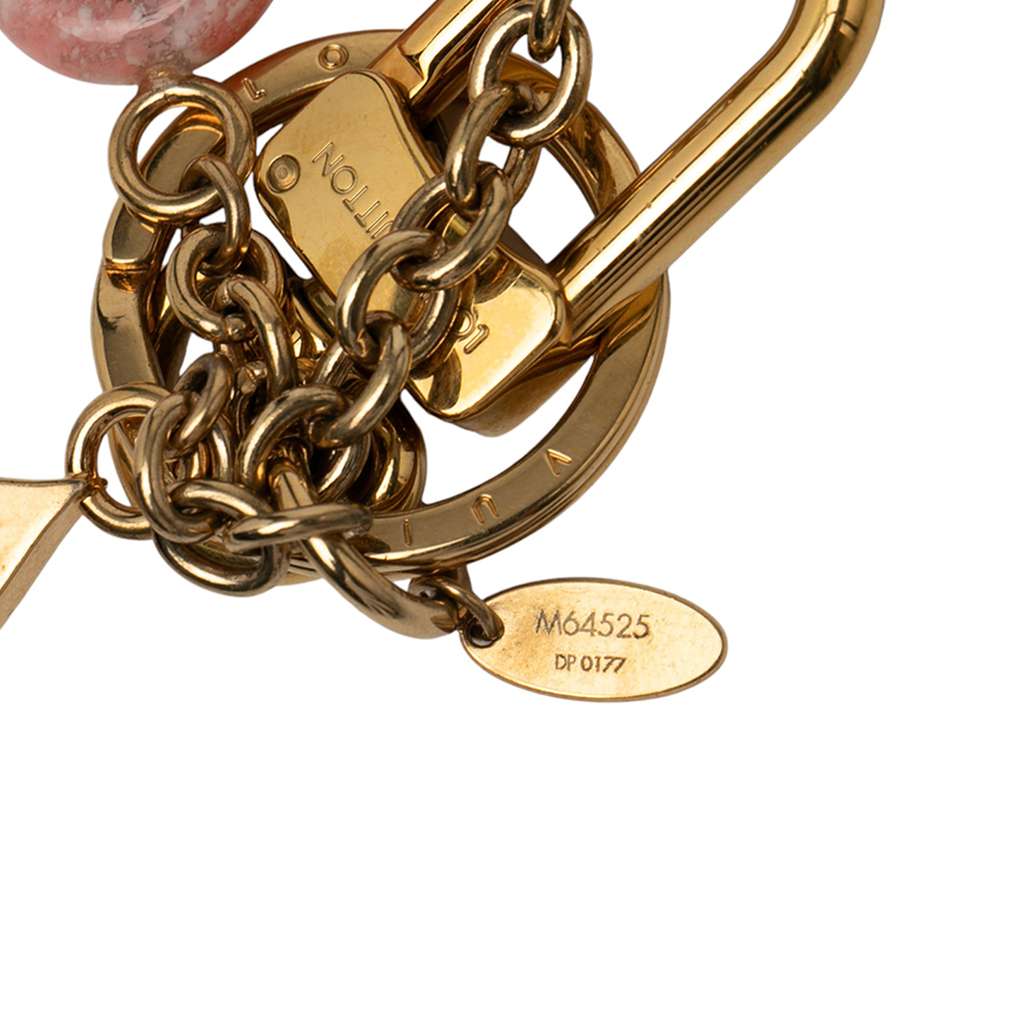 Louis Vuitton Gold Plated Colorline Bag Charm and Key Holder - Side view