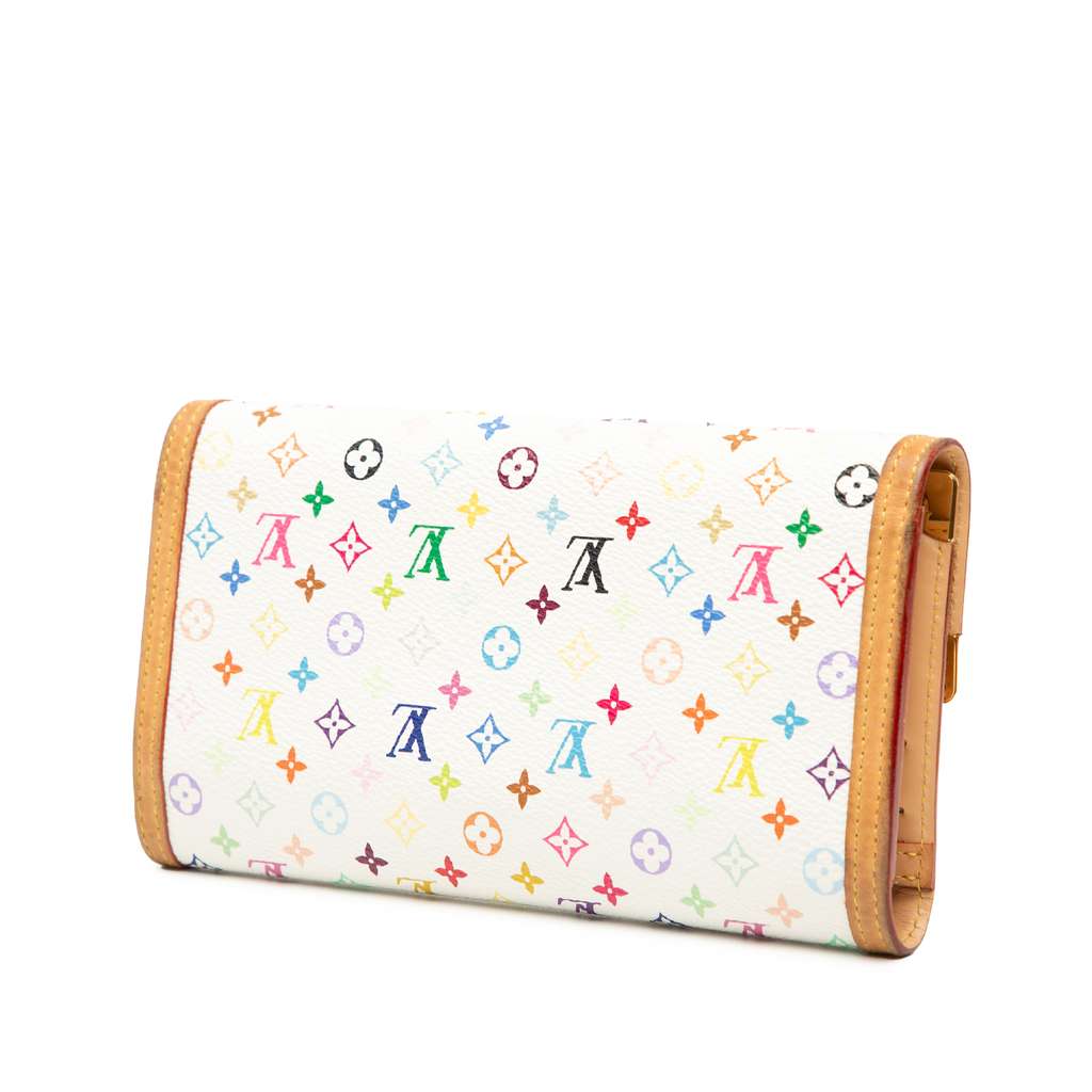 Louis Vuitton Monogram Multicolore Porte Tresor International Wallet - Back view