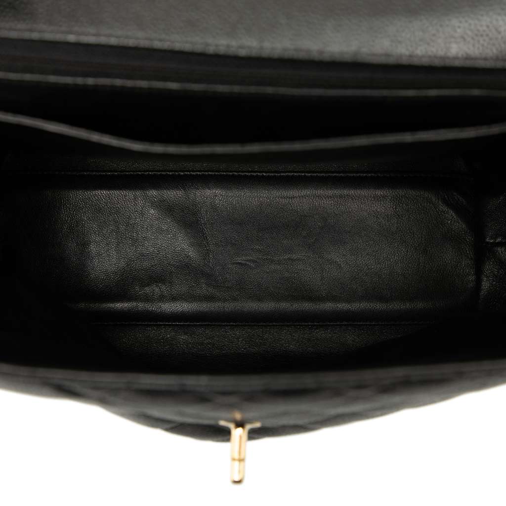 Chanel CC Quilted Caviar Kelly Top Handle Bag - 4