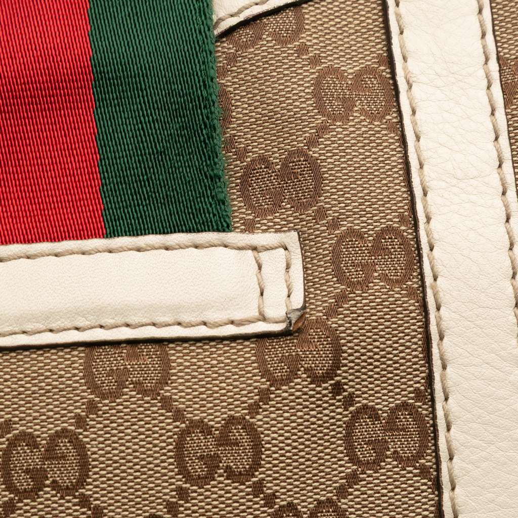 Gucci GG Canvas Web New Ladies Tote - Image 13