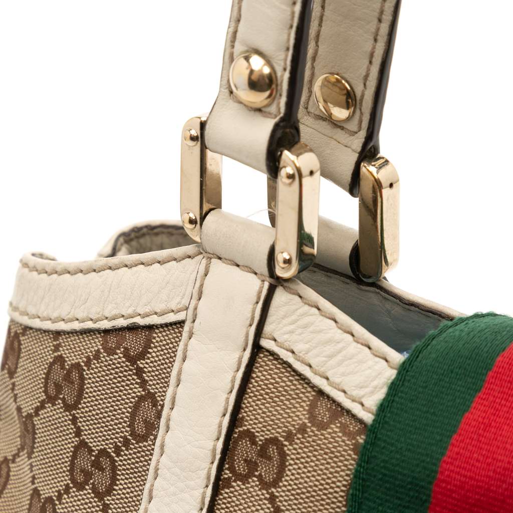 Gucci GG Canvas Web New Ladies Tote - Image 11