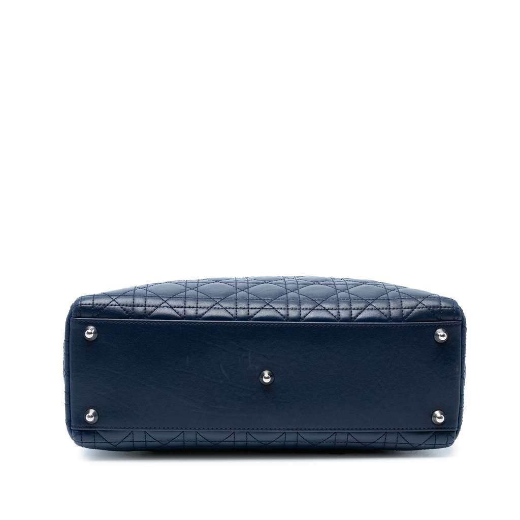 Dior Large Lambskin Cannage Lady Dior - Image 6